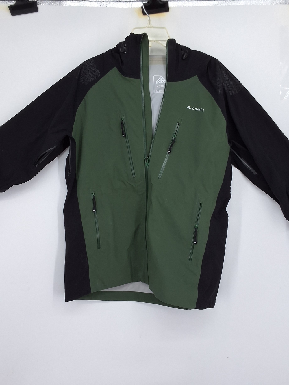 Cortez Medium Green & Black Waterproof Shell Jacket Recco Technology